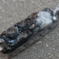 Turmalin jak węgiel - wisiorek