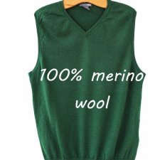 exclusive 100% merino wool vest
