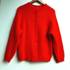 Kardigan handmade wełna
