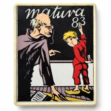 Przypinka Matura 83 PRL 1983 broszka szkolna pamiątka Vintage