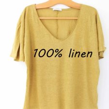 exclusive 100% linen T-shirt