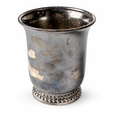 Kubek Czarka posrebrzany Lutz & Weiß LW MS Niemcy Vintage lata 50