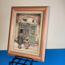 Grafika 3D Anton Pieck, Holandia z lat 60-70. Stan idealny