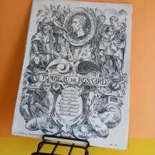 RZADKIE nuty z 1924 roku "Tombeau de Ronsard" - stan bardzo dobry