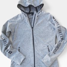 4F - szara bluza rozpinan rozm. L