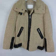 Zara kurtka baranek ecru / XS