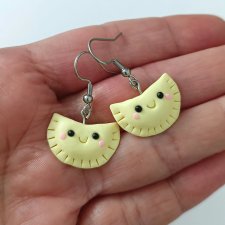 Śmieszne Kolczyki Pierogi Kolorowe Kolczyki z Modeliny