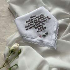Chusteczki haftowane ślubne