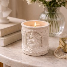 Świecznik gipsowy Afrodyta – elegancki świecznik dekoracyjny handmade