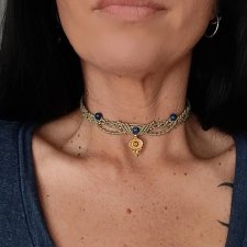 Lapis lazuli choker