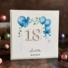 Personalizowana kartka na 18 urodziny, BH 46d