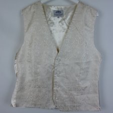 Taylor&Wright męska elegancka kamizelka ecru / L