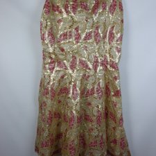ażurowa spódnica maxi Africa design cekiny / 3XL