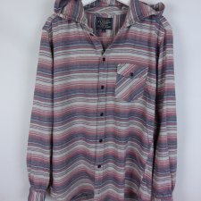 Uniqlo Flannel koszula z kapturem bawełna / L