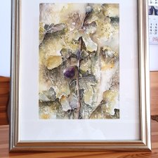 Figi - dekoracja,  oryginalna akwarela A4 (21x29,7 cm)