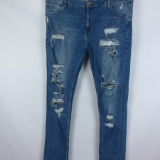 ASOS męskie spodnie dżins dziury W38/ L 32"R