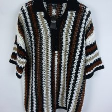 Boohoo swetrowa koszulka polo z metką oversize / M