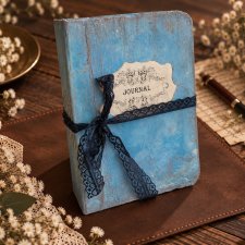 Pamiętnik handmade A5 "JOURNAL" Unikatowe rękodzieło Wyjątkowy prezent świąteczny