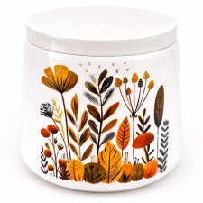 Świecznik gipsowy z botanicznym wzorem