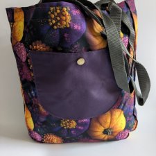 Shopperka Jesienne Dynie i Kwiaty – torba handmade