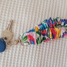 Brelok do kluczy w stylu gumki do włosów Scrunchie