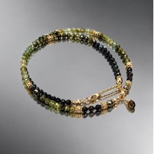 Turmaliny zielone /choker/ vol. 56 naszyjnik /01.10.26/- Szlachetna kolekcja