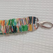 Brelok do kluczy w stylu gumki do włosów Scrunchie