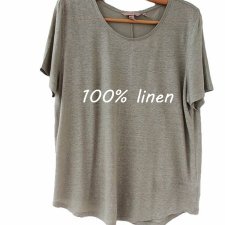 exclusive 100% linen T-shirt