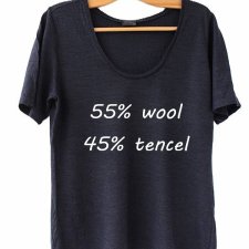 exclusive wool & tencel T-shirt