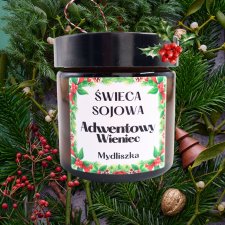 Naturalna świeczka sojowa Adwentowy wieniec