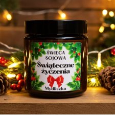 Naturalna świeczka sojowa Świąteczne życzenie 120 ml