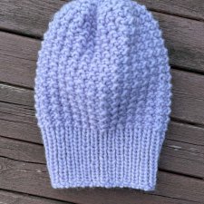 100% WOOL * ZIMOWA WEŁNIANA CZAPKA * jasny fiolet LILA