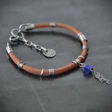 Bransoletka z rzmieniem i lapis lazuli