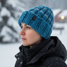 Gruba czapka z wełny