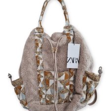 ZARA - PLUSZOWY PLECAK - TORBA
