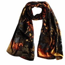 Szal vintage welur velvet szalik