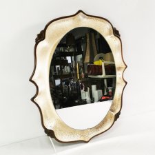 Ceramiczne lustro Mid Century, Pan Keramik, lata 70.