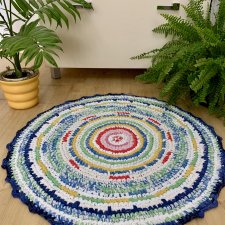 Kolorowy dywanik bawełniany, 75 cm