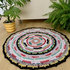 Okrągły dywanik bawełniany, 75 cm