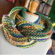 100% wool * SZAL / TUBA BOHO * MULTICOLOR * WEŁNIANY OTULACZ
