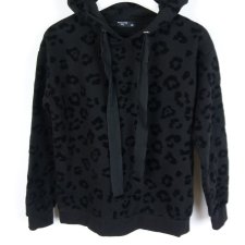 Reserved YFL bluza z kapturem aksamitne wzory / XS