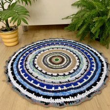 Okrągły dywanik bawełniany, 73 cm