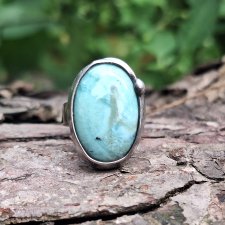 Larimar - pierścionek regulowany