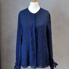 Elegancka bluzka L.K. Bennett szyfon panterka M L