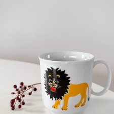 Kubek kolekcjonerski lew Chodzież II połowa XX w.