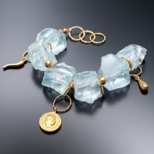 Statement - Kwarc blue /12.10.26/ - bransoletka