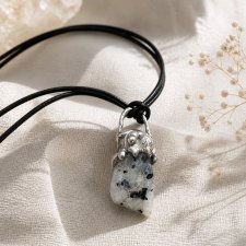 Naszyjnik z kamieniem księżycowym (metoda Tiffany)