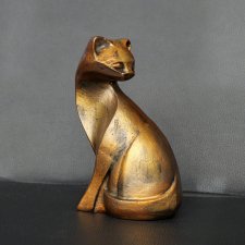 Rzeźba rudy kot Marcel wys. 13,5 cm