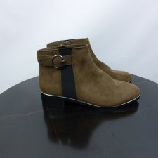 Primark zamszowe botki zamsz khaki 38 / 24 cm