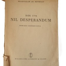 Stara książka Nil desperandum Władysław Reymont 1955